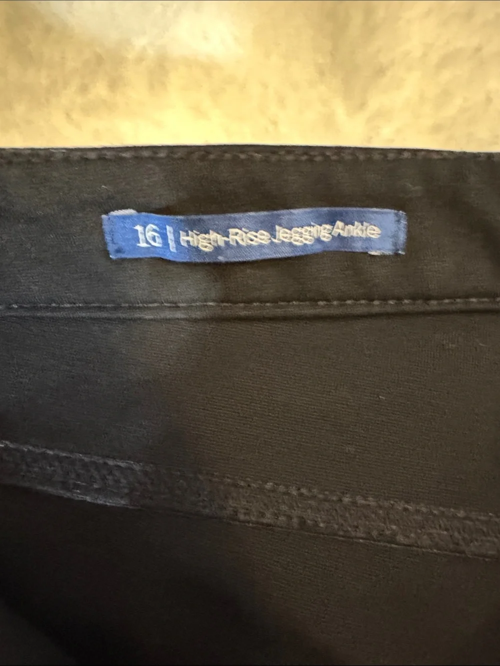 Talbots Black Stretch High-Rise Jegging Ankle Pants Size 16